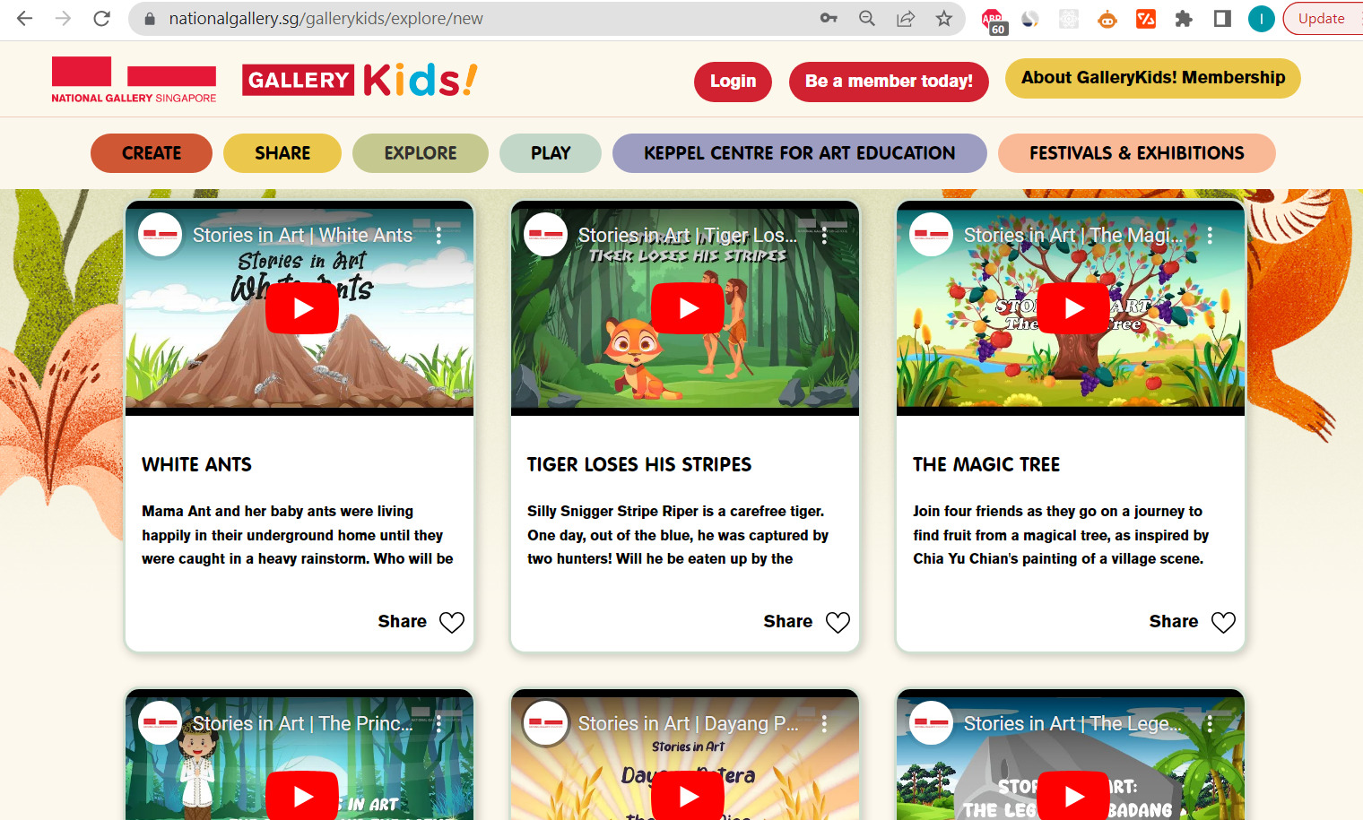 online gallery and showcase website